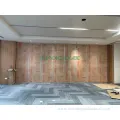 Wooden acoustic sound absorbing partition panels